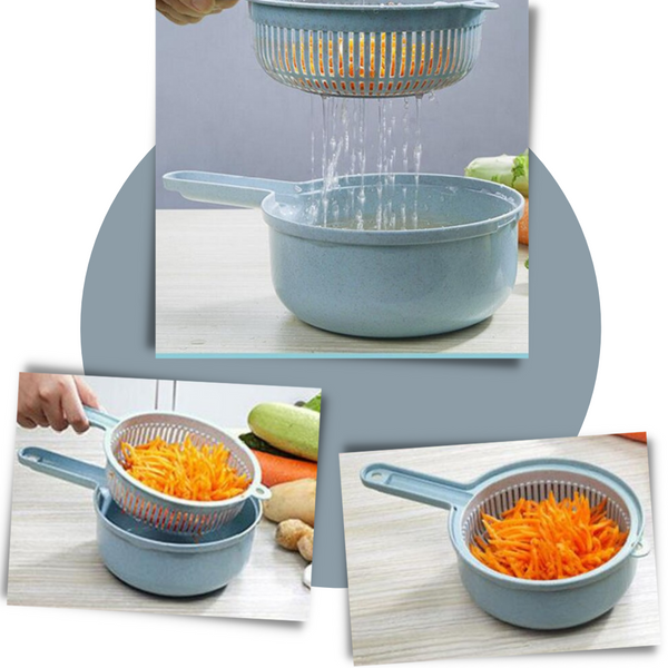 All In One Vegetable Slicer With Stainless Steel Blades