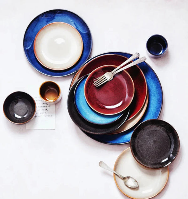 Vibrant Glaze Ceramic Shallow Plate