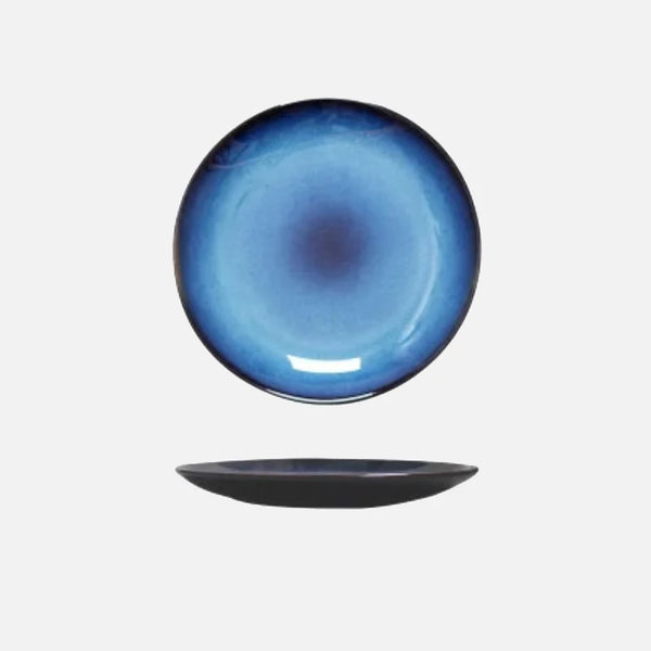 Vibrant Glaze Ceramic Shallow Plate