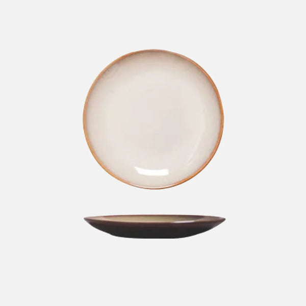 Vibrant Glaze Ceramic Shallow Plate