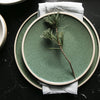 Vintage Jade Ceramic Dinner Plate and Bowl