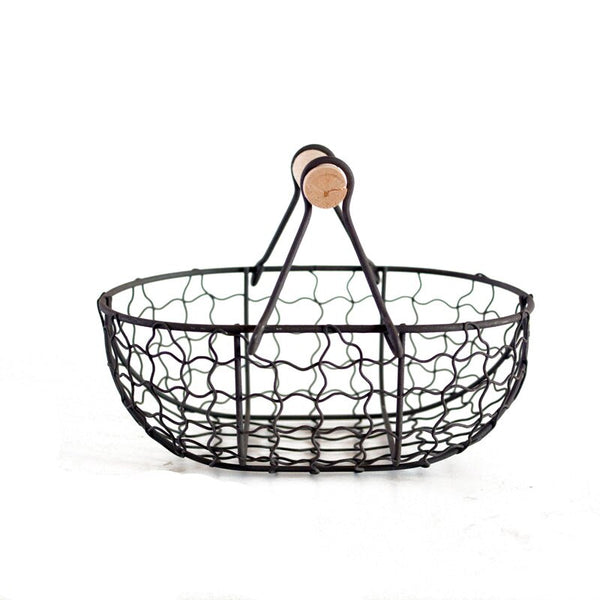 Vintage Wrought Iron Basket