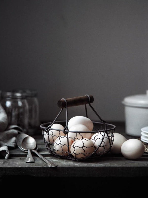 Vintage Wrought Iron Basket