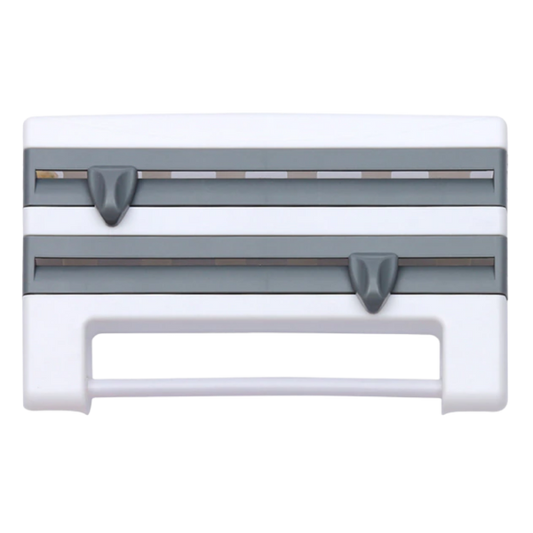 All-In-One Wall Mounted Kitchen Organizer For Paper Towels Foil And Wrap