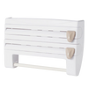All-In-One Wall Mounted Kitchen Organizer For Paper Towels Foil And Wrap