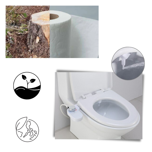 Eco Friendly Bidet Attachment With Adjustable Spray For Cleanliness
