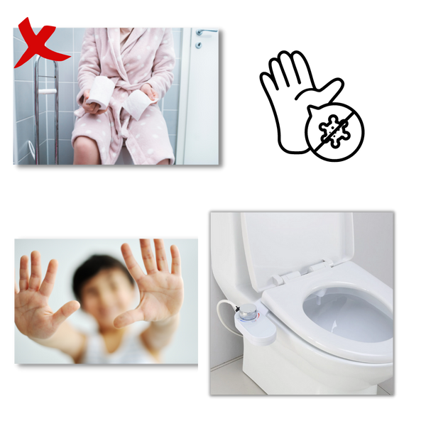 Eco Friendly Bidet Attachment With Adjustable Spray For Cleanliness