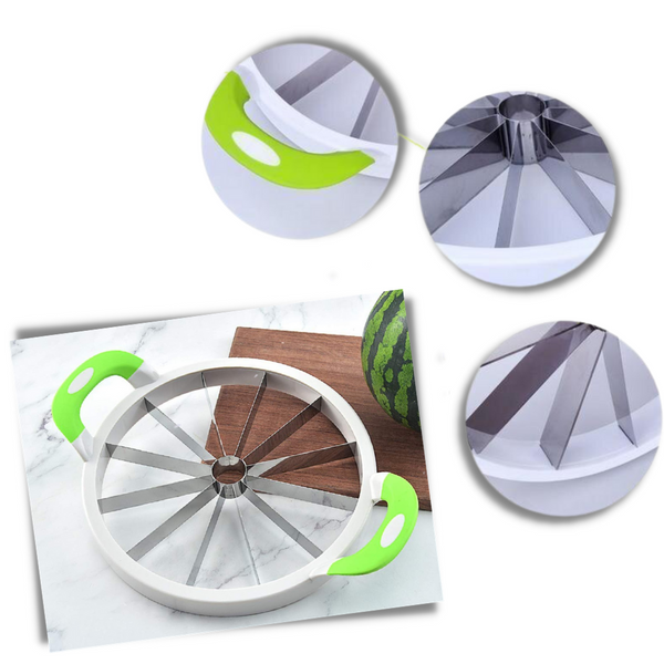 Watermelon And Fruit Slicer With Non Slip Handles For Even Slices