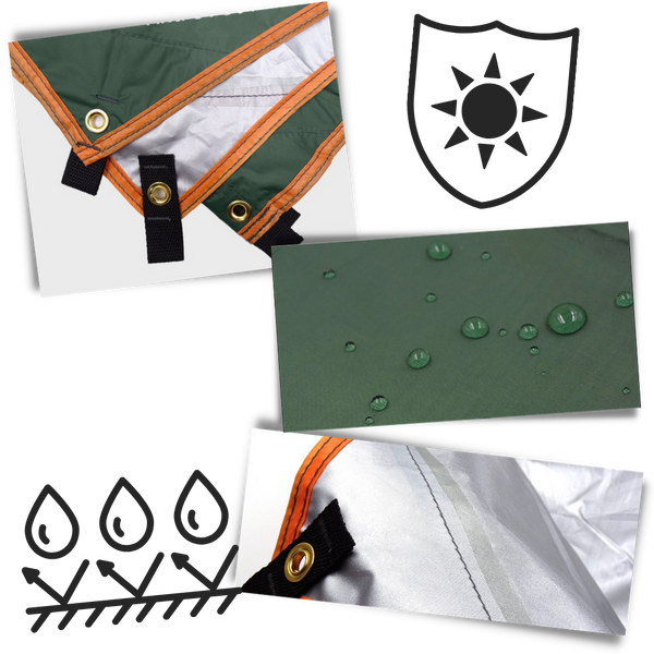 Lightweight Weatherproof Camping Tarp Shelter Kit for Quick Setup