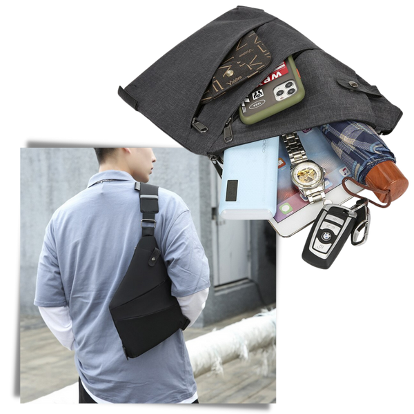 Waterproof Pocket Bag With Multiple Pockets And Adjustable Strap