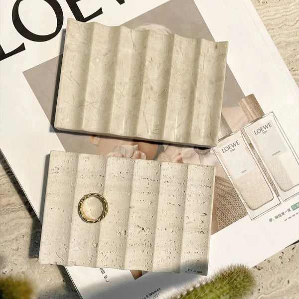 Wave Marble Soap Dish