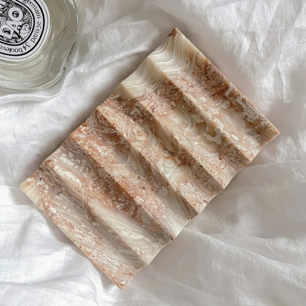Wave Marble Soap Dish