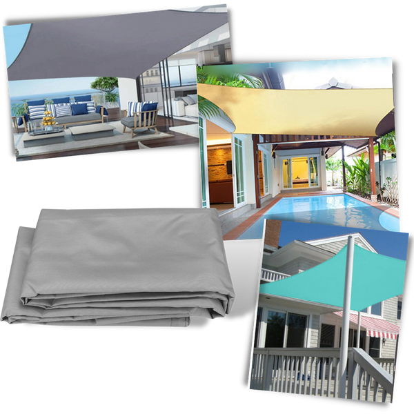 Weatherproof Rectangular Sun Shade Sail With Wide Coverage