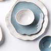 White & Blue Shell Porcelain Plates & Bowls