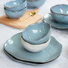 White & Blue Shell Porcelain Plates & Bowls