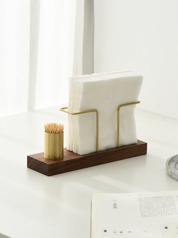 Wood Tissue Organizer