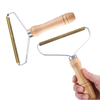 Wooden Handle Pet Hair And Lint Remover With Copper Head For Clothes