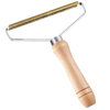 Wooden Handle Pet Hair And Lint Remover With Copper Head For Clothes
