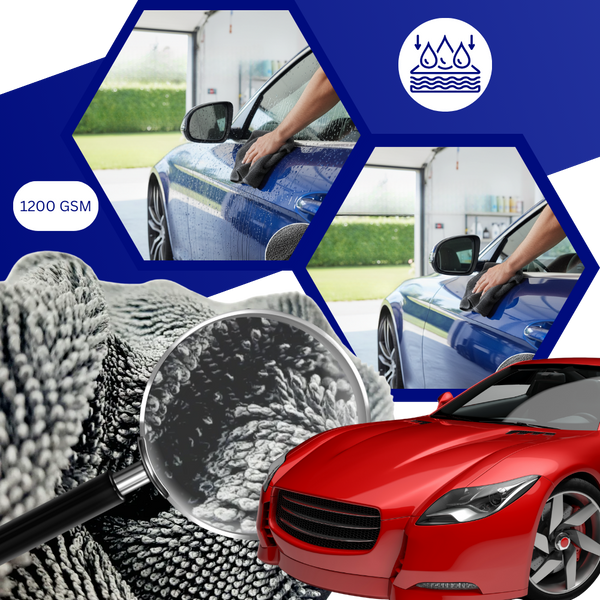 Ultra Absorbent Microfiber Glass Towel for Scratch Free Cleaning