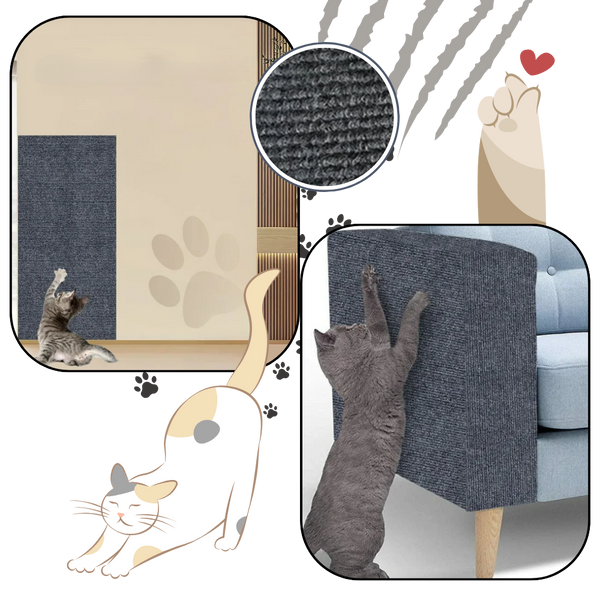 Adhesive Wall Mount Cat Scratch Pad For Furniture Protection