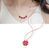 Adjustable Four Leaf Clover Heart Necklace For Chic Everyday Wear