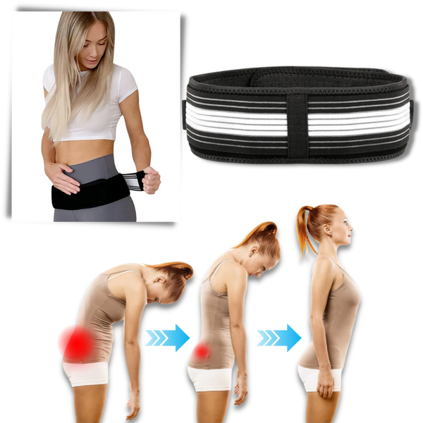 Adjustable Neoprene Back Support Belt For Pain Relief And Posture