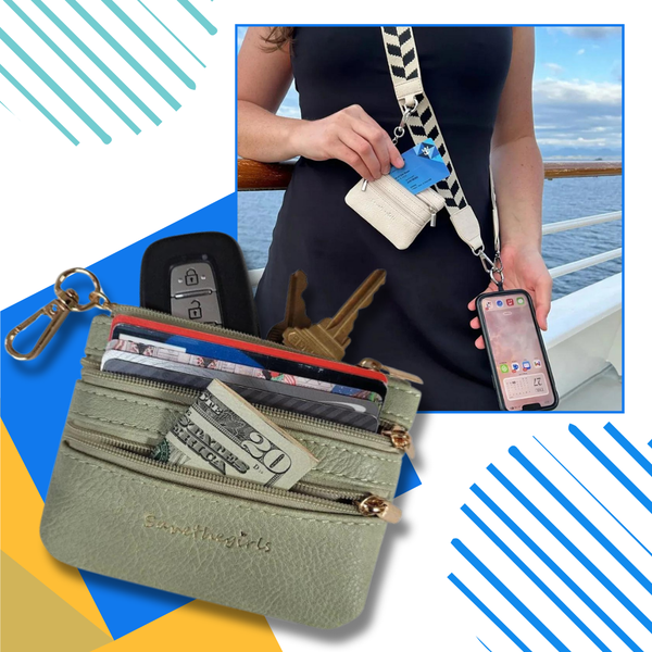 Crossbody Phone Strap With Water Resistant Pouch For Hands Free Carry