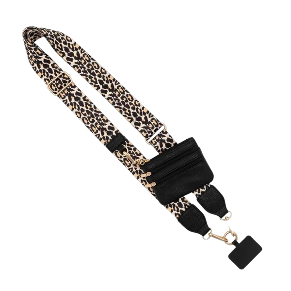 Crossbody Phone Strap With Water Resistant Pouch For Hands Free Carry