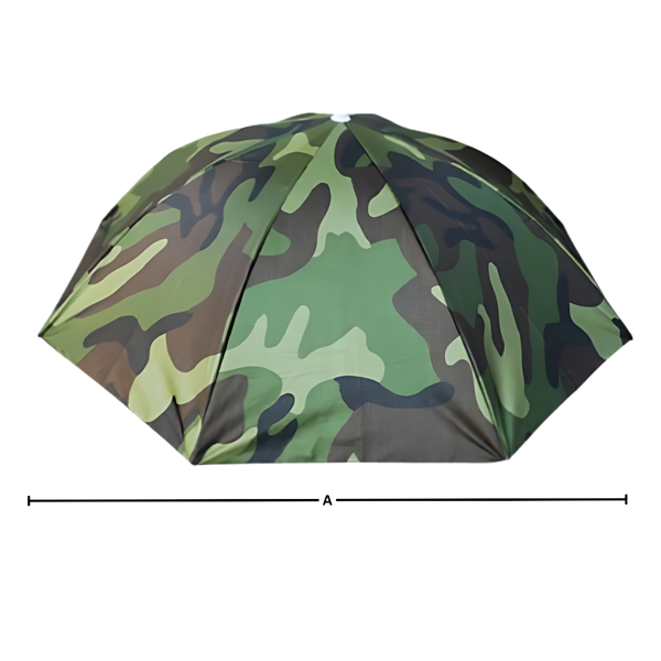 Adjustable Hands Free Umbrella Hat For Sun And Rain Protection