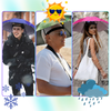 Adjustable Hands Free Umbrella Hat For Sun And Rain Protection