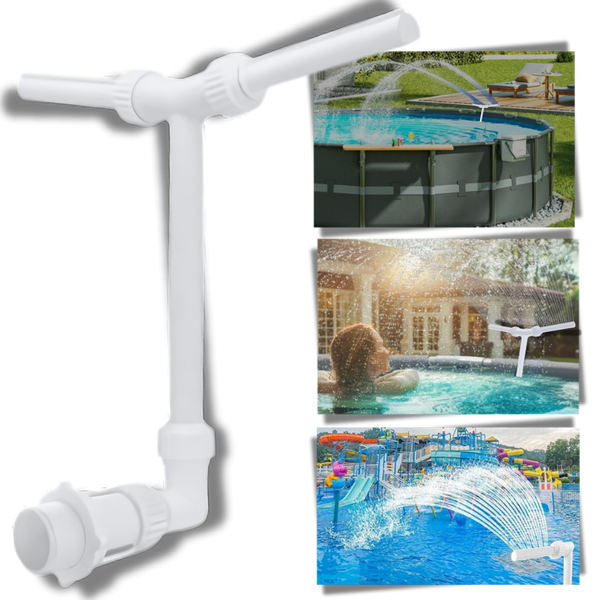 Adjustable Pool Fountain With Waterfall For Cooling Effect Outdoors