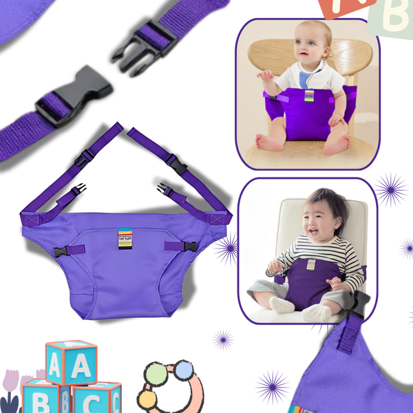 Portable Adjustable Baby High Chair For Secure On The Go Dining