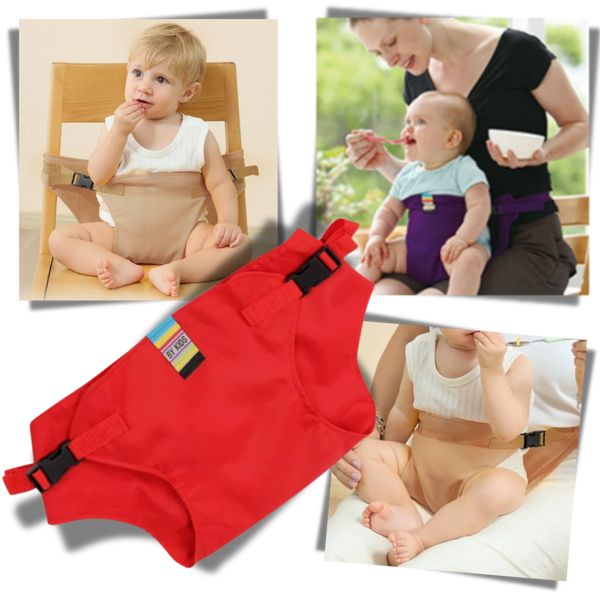 Portable Adjustable Baby High Chair For Secure On The Go Dining
