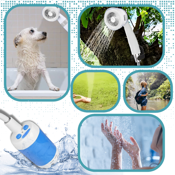 Premium Portable Outdoor Shower With Adjustable High Pressure Flow