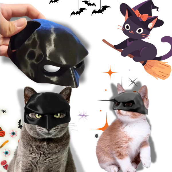 Bat Wing Cat Mask for Cats Comfortable Halloween Accessory