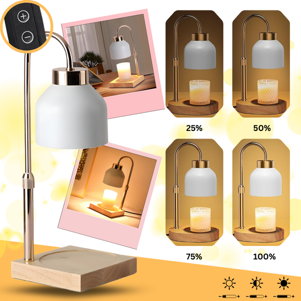 Dimmable Candle Lamp With Adjustable Height And Timer For Cozy Ambience