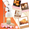 Dimmable Candle Lamp With Adjustable Height And Timer For Cozy Ambience