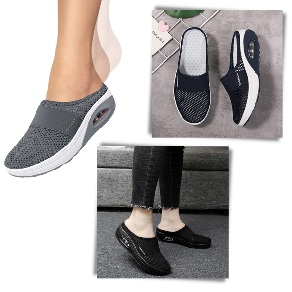 Air-Cushion Diabetic Slip-On Shoes With Orthotic Support