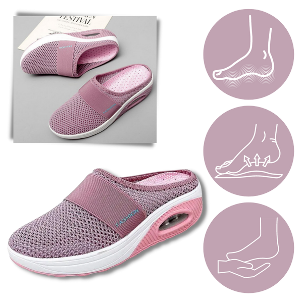 Air-Cushion Diabetic Slip-On Shoes With Orthotic Support