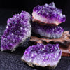 Genuine Amethyst Crystal Cluster Natural Stone Home Decor Accent