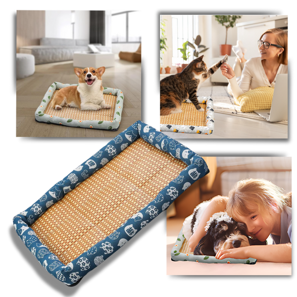 Cooling Pet Mat With Anti Slip Base For All Day Comfort