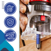 Anti Kick Wood Router Bits With Safety Guard For Precise Cuts