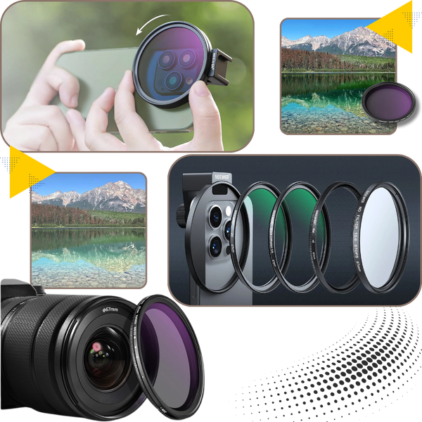 Phone Camera Lens With Variable Light Control And Leak Resistant Design