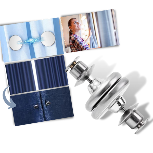Magnetic Curtain Clips For Leakproof Light Control And Neat Drapes