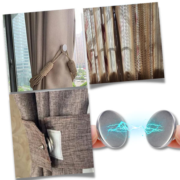 Magnetic Curtain Clips For Leakproof Light Control And Neat Drapes