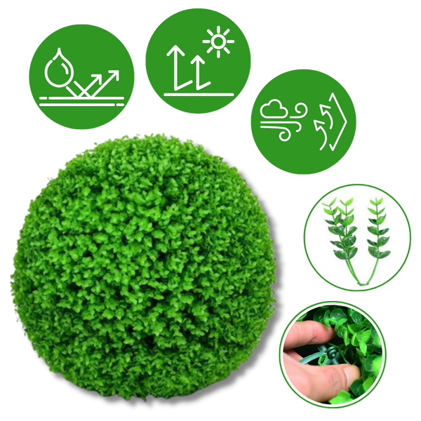 Lifelike Topiary Grass Balls for Indoor Decor Maintenance Free