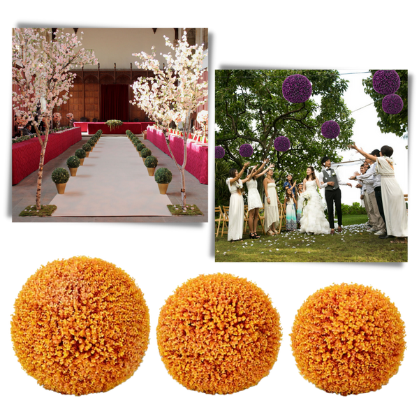 Lifelike Topiary Grass Balls for Indoor Decor Maintenance Free