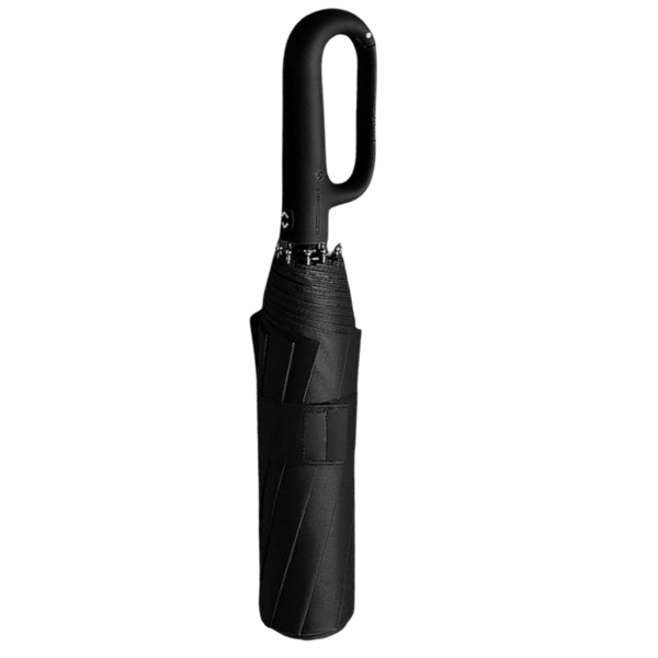 Wind Resistant Automatic Lock Umbrella With Ergonomic Handle