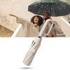 Wind Resistant Automatic Lock Umbrella With Ergonomic Handle