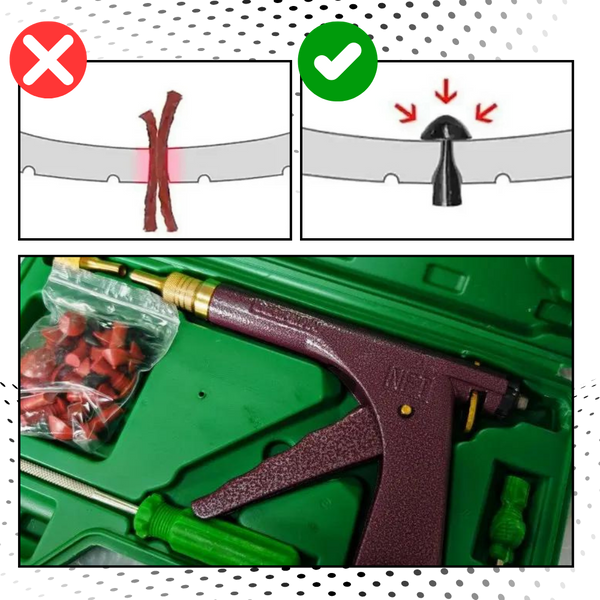 Universal Tubeless Tire Repair Kit For Quick Puncture Fix